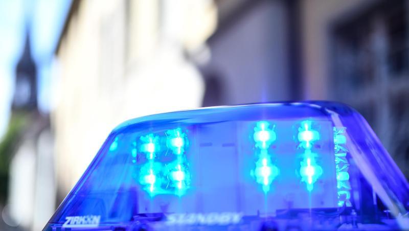 Das Blaulicht eines Polizeiautos leuchtet. Foto: Patrick Seeger/dpa/Archivbild