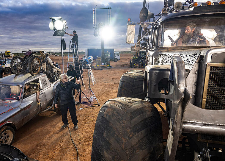 George Miller bei den Dreharbeiten zum fünften Mad-Max-Film.