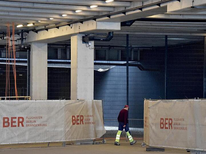 Die Baustelle im Terminal des Hauptstadtflughafens Willy Brandt. Seit einigen Wochen gibt es Berichte, nach denen der Eröffnungstermin 2020 bedroht sein könnte.