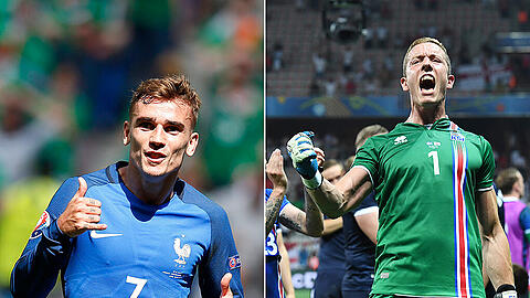 Frankreich gegen Island heißt das EM-Viertelfinale am Sonntag. Sehen Sie hier, wo Sie die partie live verfolgen können.