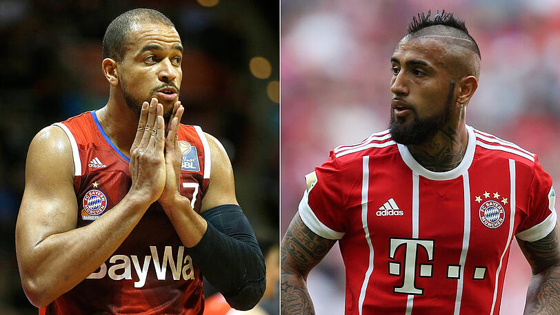 Zwei Sportarten, zwei Stars, ein Urlaubsort: Alex King und Arturo Vidal (rechts).