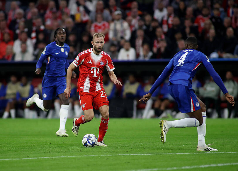 Zeigte einen starken Auftritt gegen Chelsea: Konrad Laimer. Zeigte einen starken Auftritt gegen Chelsea: Konrad Laimer.