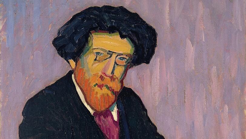Nur der Bart ist rot: Der Anarchist Erich Mühsam ließ sich 1907, als er sich kurze Zeit in Paris aufhielt, von Auguste Herbin porträtieren. Nur der Bart ist rot: Der Anarchist Erich Mühsam ließ sich 1907, als er sich kurze Zeit in Paris aufhielt, von Auguste Herbin porträtieren.