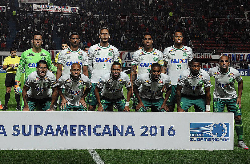Das Team von AF Chapecoense Anfang November bei der Copa Sudamericana 2016.