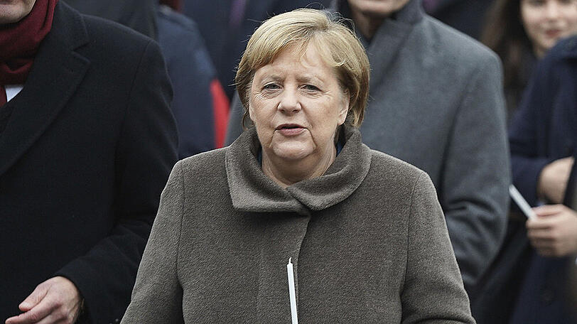 Bundeskanzlerin Angela Merkel während einer Gedenkveranstaltung in Berlin