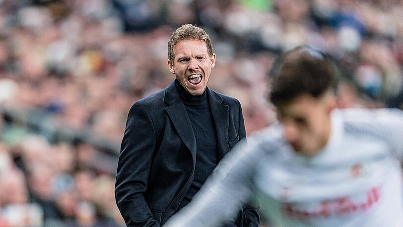 Julian Nagelsmann war nach dem 1:1 beim FC Salzburg sichtlich gereizt.