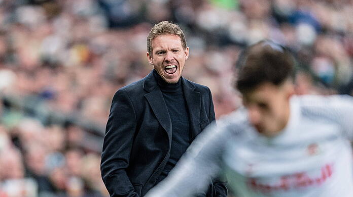 Julian Nagelsmann war nach dem 1:1 beim FC Salzburg sichtlich gereizt.