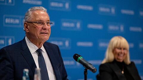 Joachim Herrmann (CSU), Innenminister von Bayern und Iris Spranger (SPD).