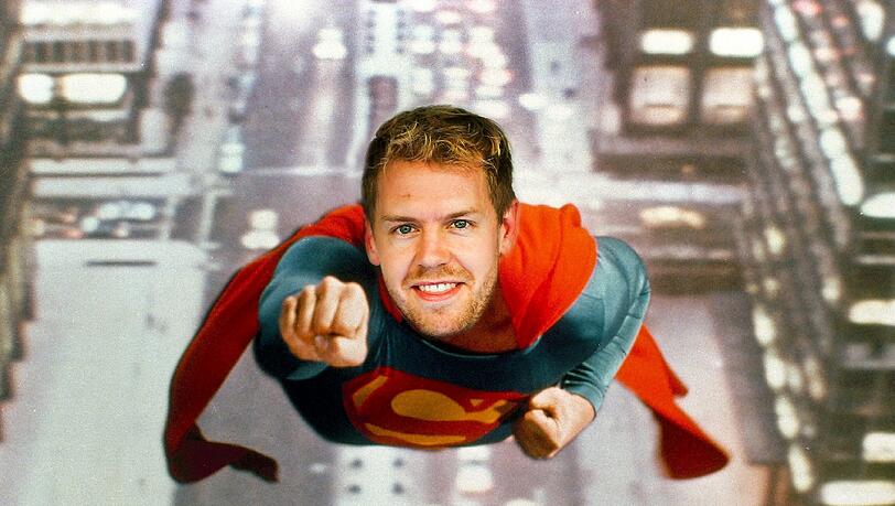Unaufhaltsam – wie Comic-Held Superman. Sebastian Vettel ist in der Formel 1 von nichts und niemandem zu stoppen. Unaufhaltsam – wie Comic-Held Superman. Sebastian Vettel ist in der Formel 1 von nichts und niemandem zu stoppen.