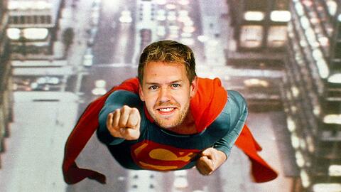 Unaufhaltsam &ndash; wie Comic-Held Superman. Sebastian Vettel ist in der Formel 1 von nichts und niemandem zu stoppen.