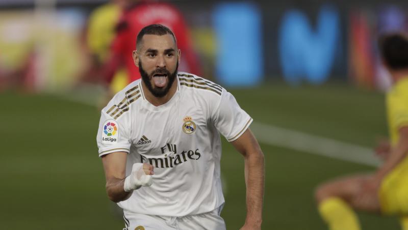 Matchwinner beim Sieg von Real Madrid gegen den FC Villareal: Doppeltorschütze Karim Benzema. Matchwinner beim Sieg von Real Madrid gegen den FC Villareal: Doppeltorschütze Karim Benzema.