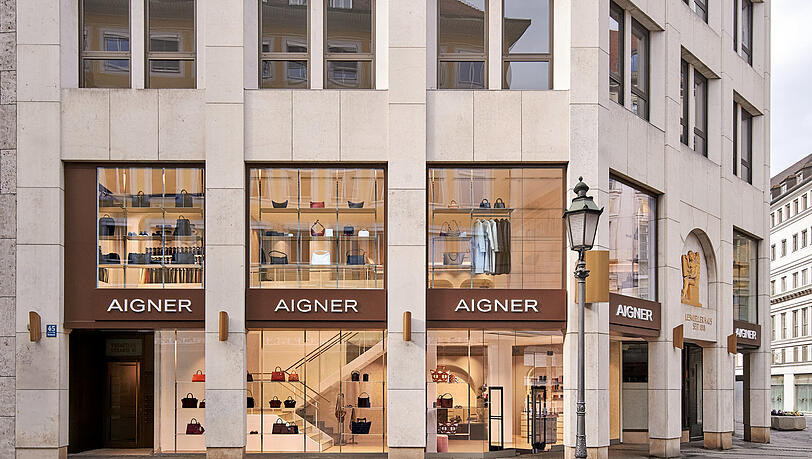 Einer von 100 Shops weltweit: Der Aigner-Store in der Münchner Theatinerstraße. Einer von 100 Shops weltweit: Der Aigner-Store in der Münchner Theatinerstraße.