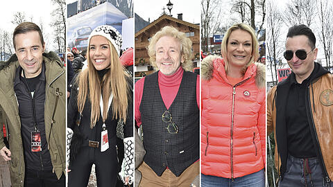 Promis aus Fernsehen, Musik und Sport trafen sich in Kitzbühel zum Hahnenkamm-Rennen.