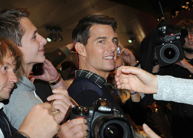 Die Blitzlichter ist Tom Cruise seit Jahrzehnten gewohnt.