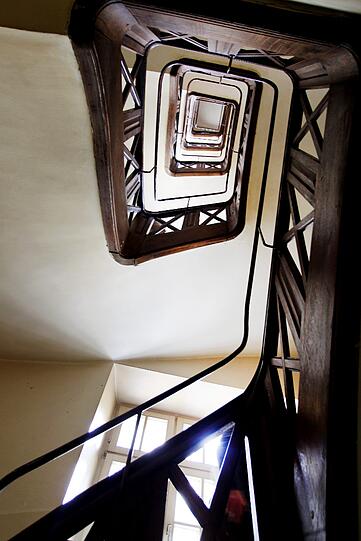 Uralt: Das Treppenhaus bleibt in jedem Fall erhalten.