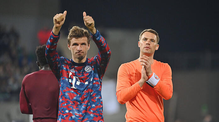 Laufen schon lange für den FC Bayern: Thomas Müller und Manuel Neuer.