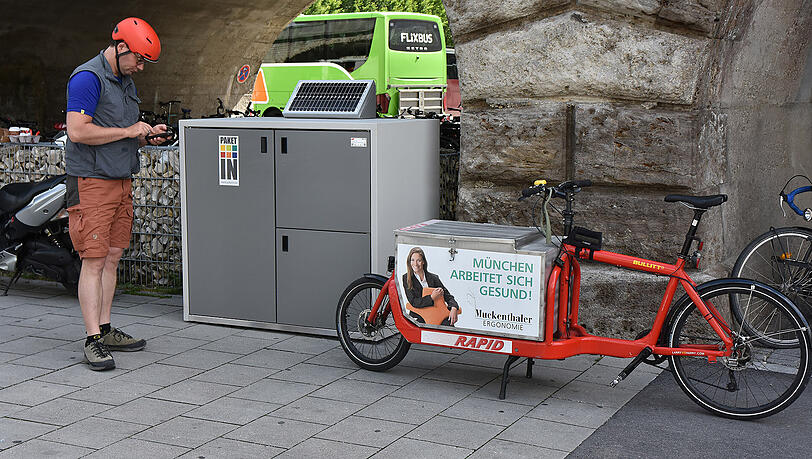 Das neue Mikrodepot an der Hackerbrücke. Das neue Mikrodepot an der Hackerbrücke.