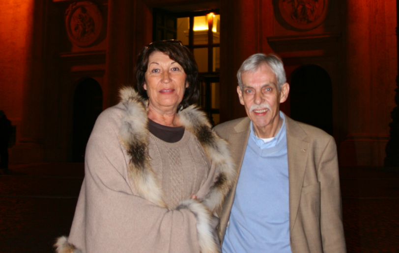 Löwen-Präsident Dieter Schneider und Gattin Gypsy in Rom