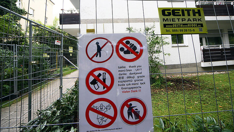 Bitte nicht: Piktogramme zeigen, was die Anwohner stört. Bitte nicht: Piktogramme zeigen, was die Anwohner stört.
