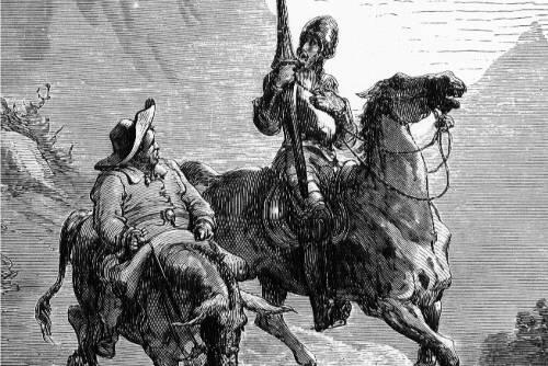 Reiten weiter durch die Literaturgeschichte: Sancho Pansa und sein Ritter