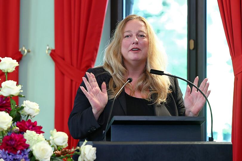 Katharina Wagner, die künstlerische Leiterin und Geschäftsführerin der Bayreuther Festspiele.