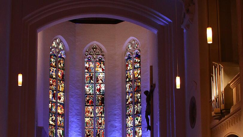 Am Mittwochabend ein Ort der Meditation: die Markuskirche. Am Mittwochabend ein Ort der Meditation: die Markuskirche.