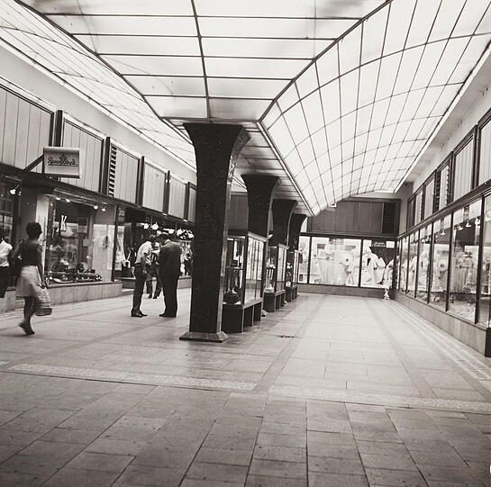 Feinste 50er-Jahre-Architektur: die ehemalige Hypo-Passage 1975.