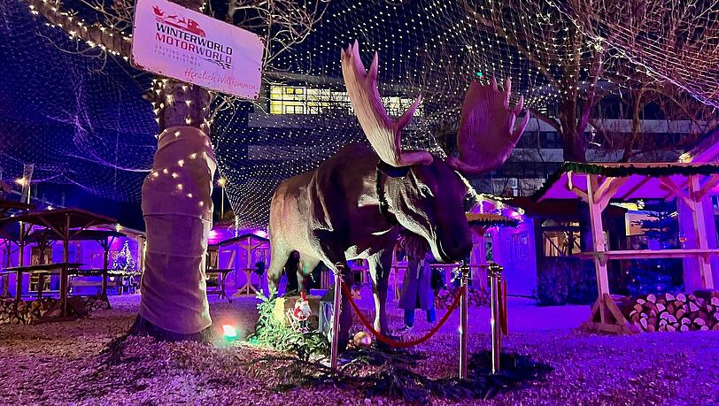 Ersetzt die bisherige Attraktion "Flying Santa": ein sprechender Elch. Ersetzt die bisherige Attraktion "Flying Santa": ein sprechender Elch.