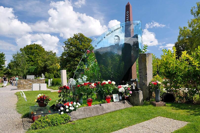 Extravagant: das Falco-Grab auf dem Wiener Zentralfriedhof.