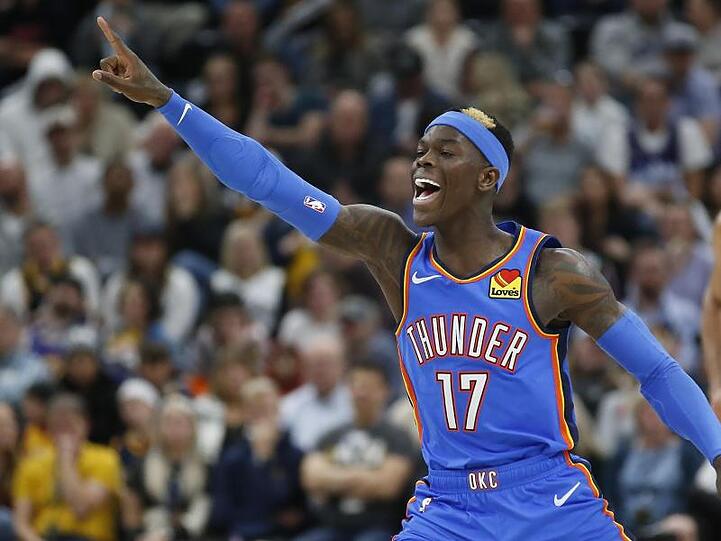 Spielmacher Dennis Schröder erzielte 27 Punkte für OKC.