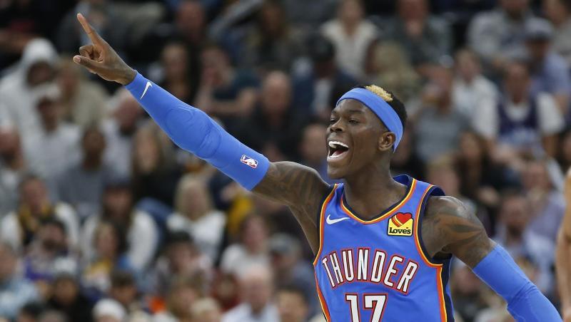 Spielmacher Dennis Schröder erzielte 27 Punkte für OKC. Spielmacher Dennis Schröder erzielte 27 Punkte für OKC.