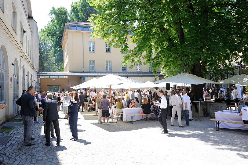 Der Empfang des FilmFernsehFonds Bayern fand auf der Praterinsel statt.