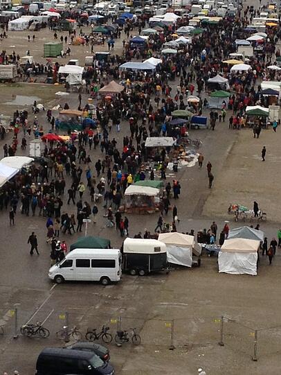 Impressionen vom Riesenflohmarkt - aufgenommen von AZ-Leser Kurt Böttner.