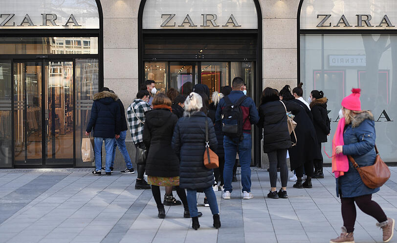 Auch ein Zara-Besuch ist nur mit vorheriger Terminbuchung möglich.