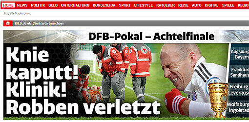 Die Bild macht sich sorgen um den Mittelfeldspieler der Bayern.