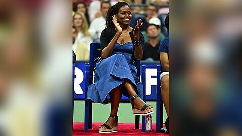 Lässiger Auftritt: Michelle Obama hat ihren repräsentativen First-Lady-Look weitgehend abgelegt.