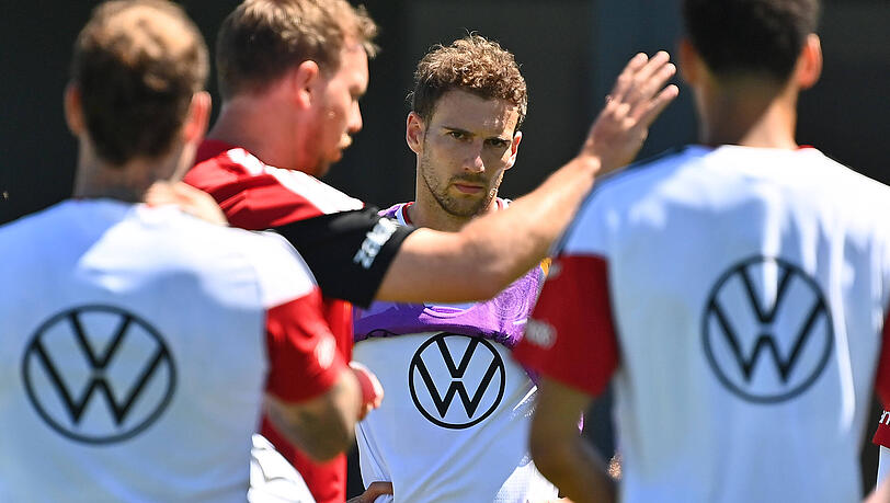 Leon Goretzka muss beim DFB-Team um seinen Stammplatz kämpfen. Leon Goretzka muss beim DFB-Team um seinen Stammplatz kämpfen.