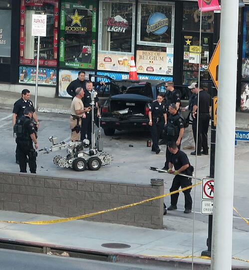 Ein Bombenalarm in der Nähe des Dolby Theatre in Los Angeles hat für Verkehrschaos gesorgt