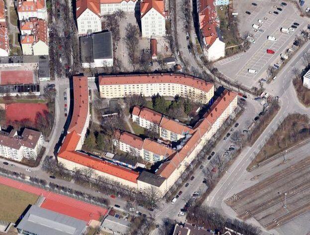 Die Schule am Gotzinger Platz.