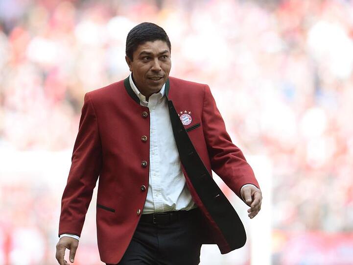 Der ehemalige Bayernprofi Giovanne Elber bei einer Ehrung der Meistermannschaften in der Allianz-Arena. Foto: picture alliance / dpa / Archivbild