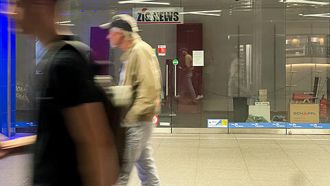 U-Bahn-Kiosk an der Münchner Freiheit.