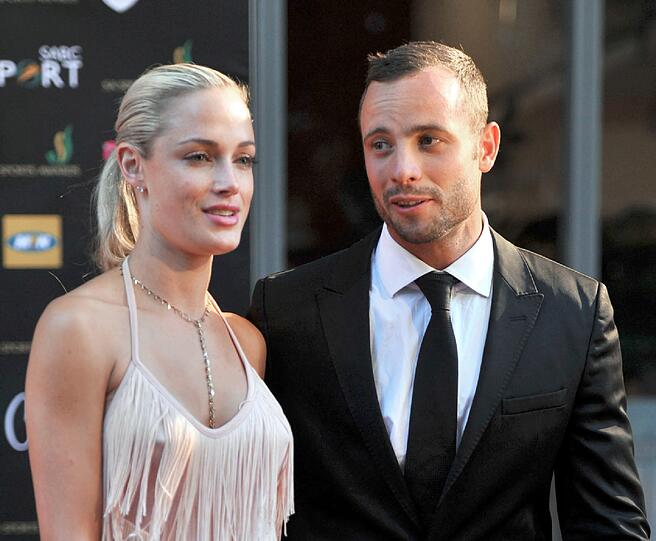 Foto vom 4. November 2012: Oscar Pistorius und seine schöne Reeva Steenkamp