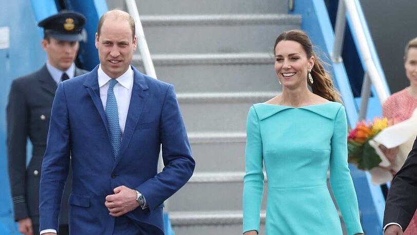 Prinz William und Herzogin Kate sind auf den Bahamas angekommen.