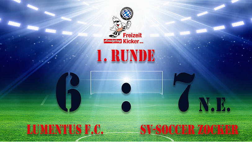 Die SV-Soccer Zocker gewannen nach einem Elfmeterschießen die Partie. Die SV-Soccer Zocker gewannen nach einem Elfmeterschießen die Partie.