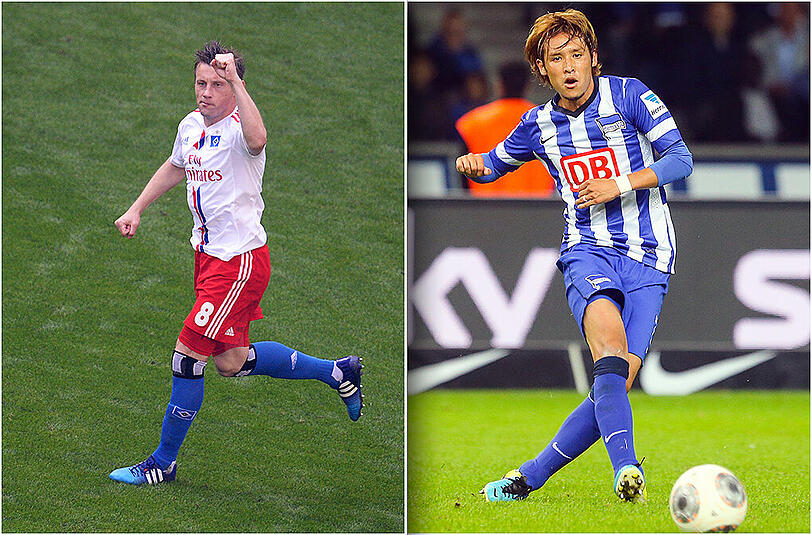 Mögliche Neuzugänge für die Löwen? Ivica Olic (l.) und Hajime Hosogai.