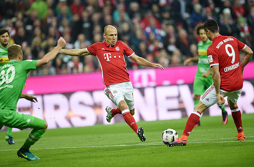 Arjen Robben vergab eine Großchance zum 3:0.