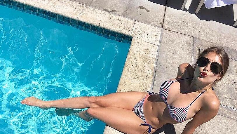 Los Angeles: Hier war Cathy Hummels bereits schwanger Los Angeles: Hier war Cathy Hummels bereits schwanger