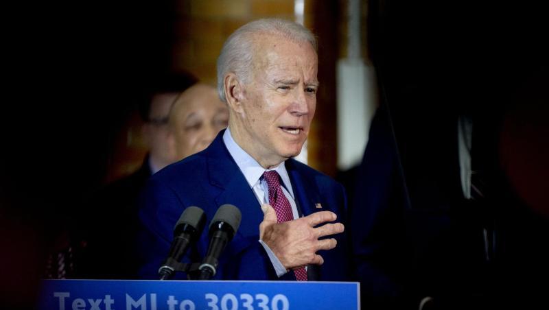 Joe Biden spricht auf einer Wahlkampfveranstaltung. Joe Biden spricht auf einer Wahlkampfveranstaltung.