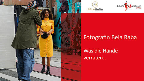 Bela Raba bei der Arbeit mit dem Model im Werksviertel.