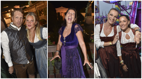 Und auch am Montag ging das bunte Promitreiben auf der Wiesn weiter...